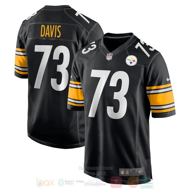 Pittsburgh Steelers Carlos Davis Black Football Jersey