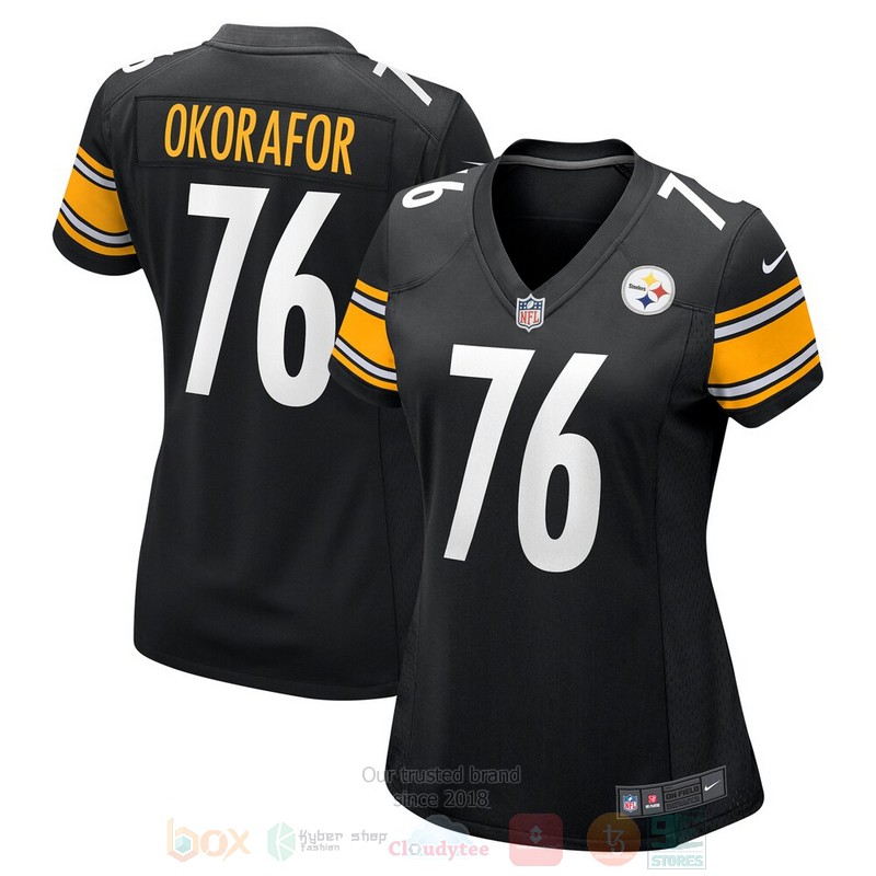 Pittsburgh Steelers Chukwuma Okorafor Black Football Jersey
