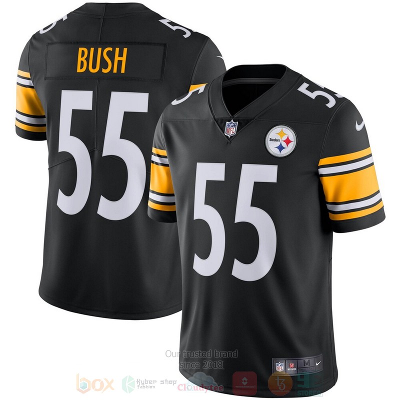 Pittsburgh Steelers Devin Bush Black Vapor Football Jersey