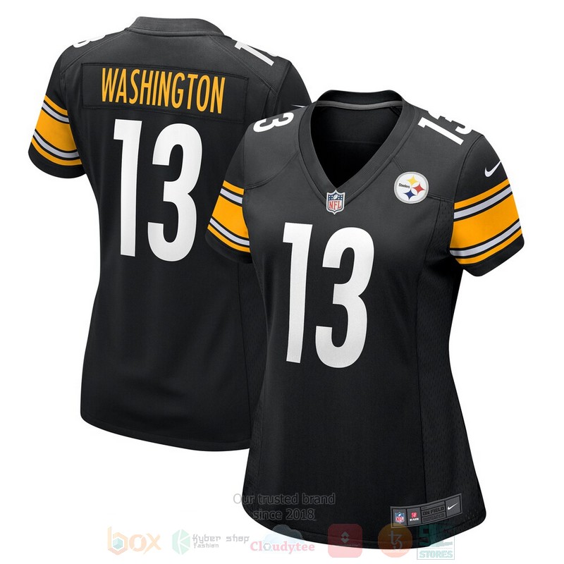Pittsburgh Steelers James Washington Black Football Jersey