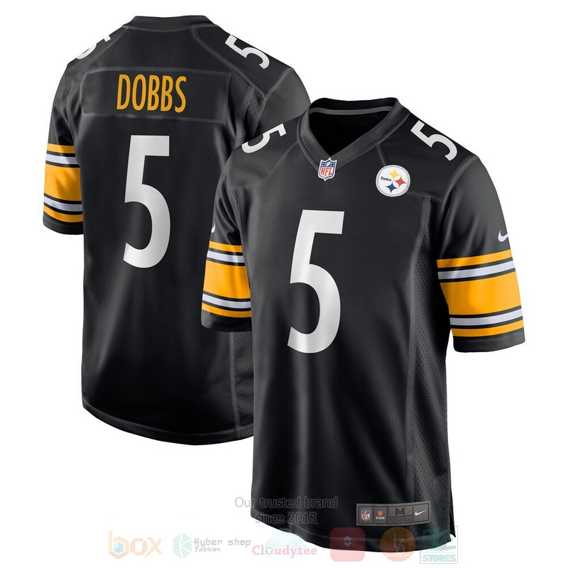 Pittsburgh Steelers Joshua Dobbs Black Football Jersey