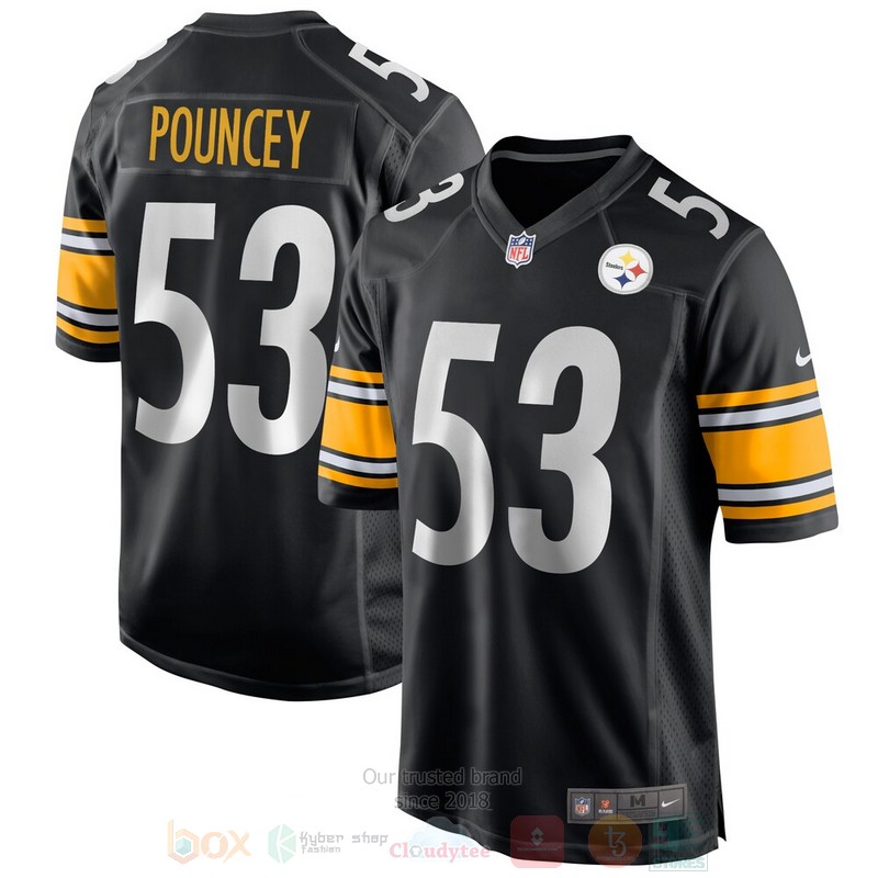 Pittsburgh Steelers Maurkice Pouncey Black Football Jersey