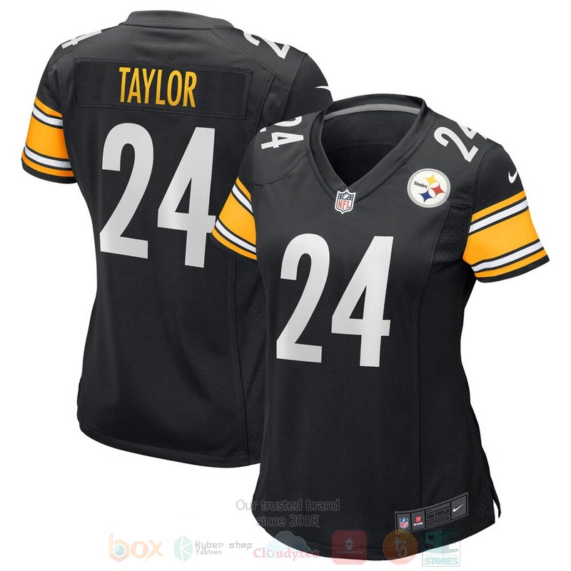 Pittsburgh Steelers NFL Ike Taylor Black Football Jersey