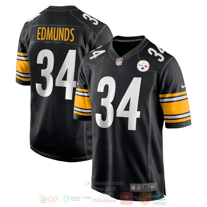 Pittsburgh Steelers NFL Terrell Edmunds Black Football Jersey