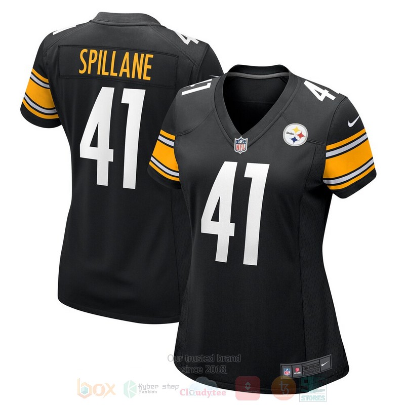 Pittsburgh Steelers Robert Spillane Black Football Jersey