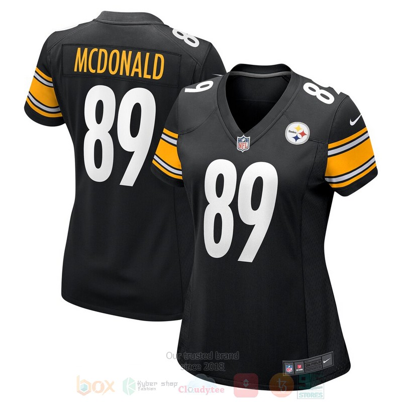 Pittsburgh Steelers Vance McDonald Black Football Jersey