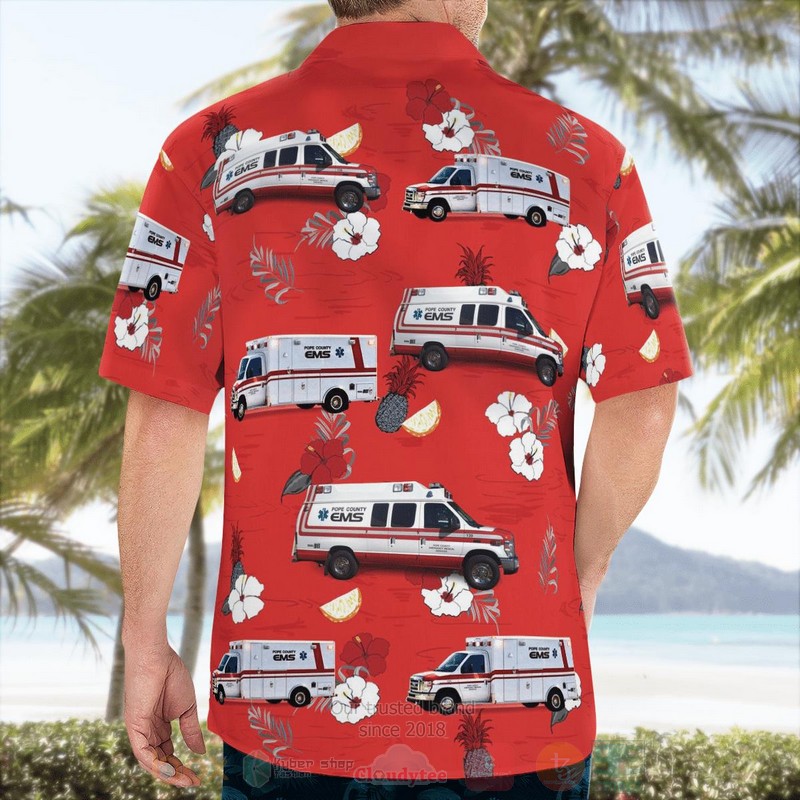 Pope County EMS Hawaiian Shirt 1