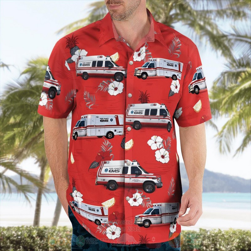 Pope County EMS Hawaiian Shirt 1 2 3