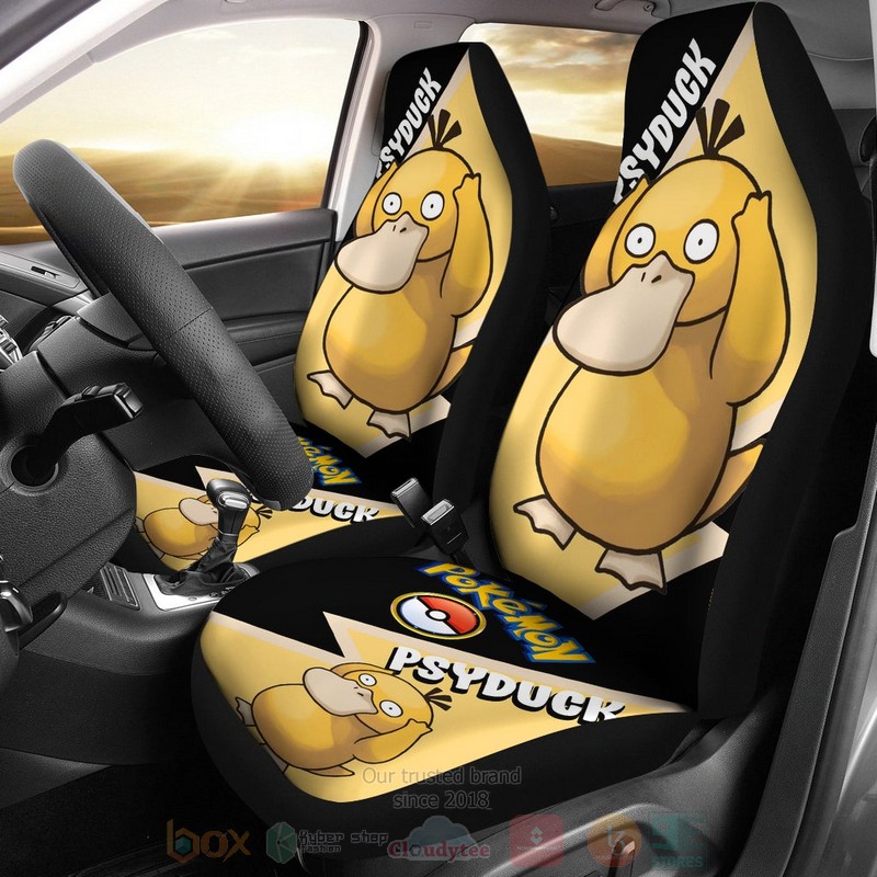 Psyduck Anime Pokemon Car Seat Cover