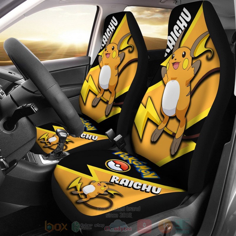 Raichu Anime Pokemon Car Seat Cover