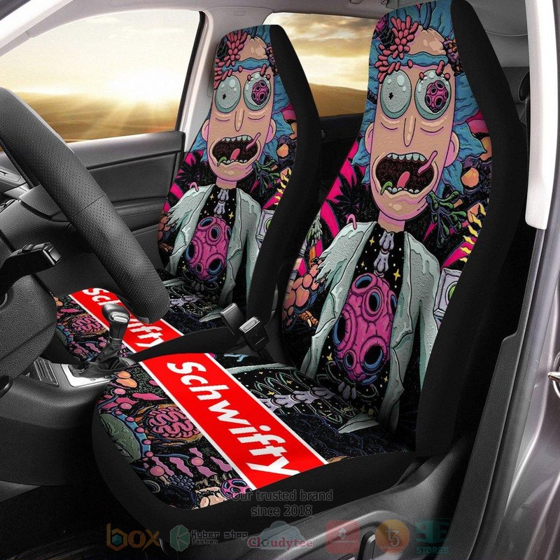 Rick and Morty Cartoon Car Seat Cover