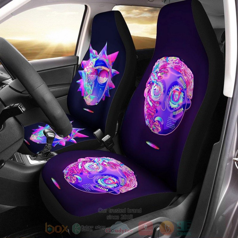Rick and Morty Multi Color Car Seat Cover