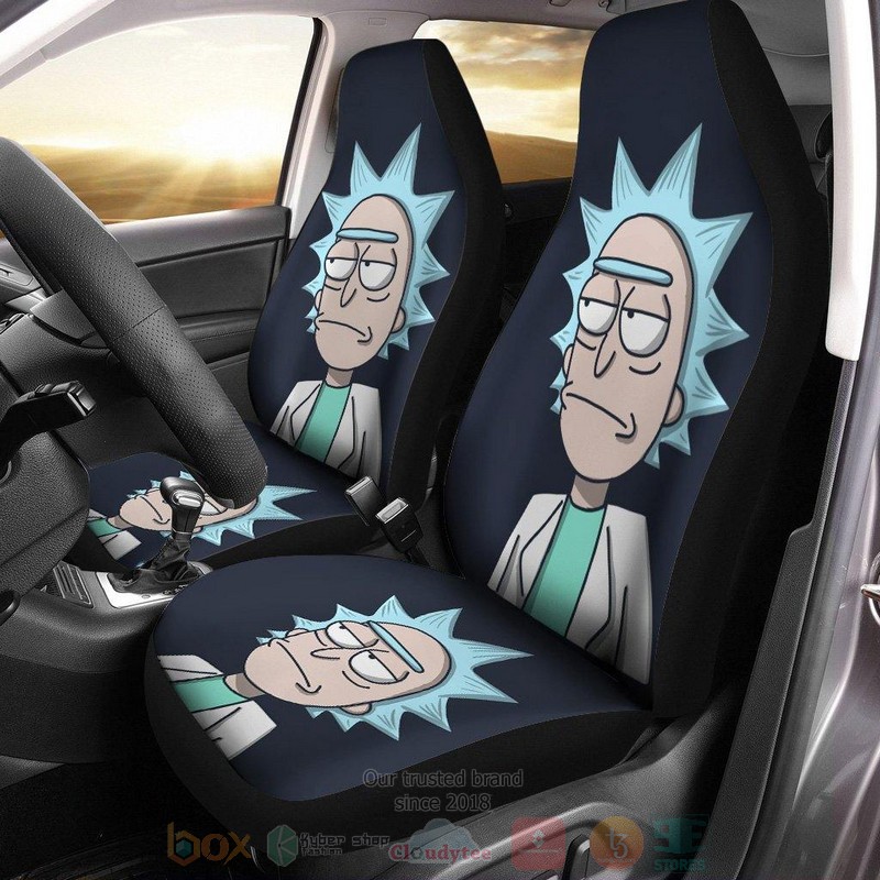 Rick and Morty Navy Car Seat Cover