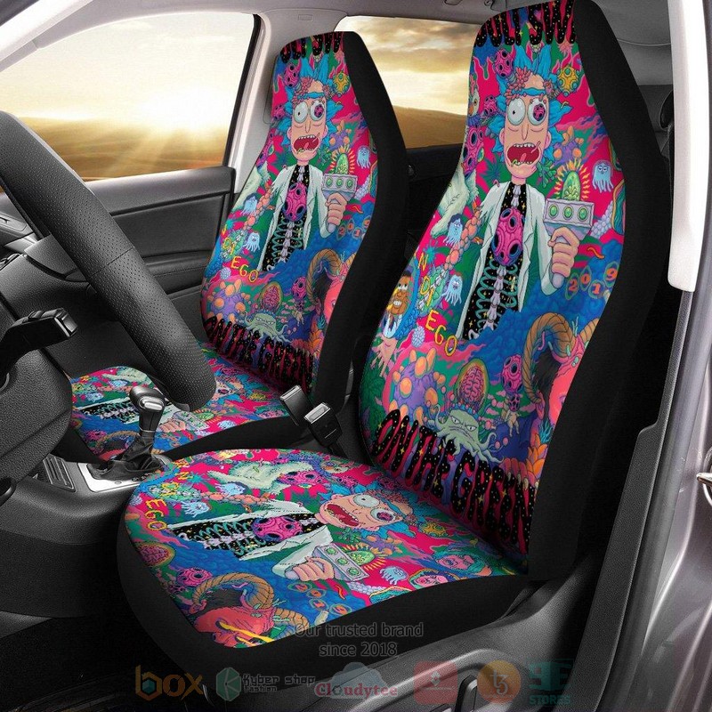 Rick and Morty One The Green Car Seat Cover
