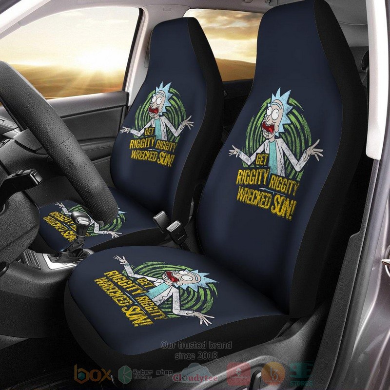 Rick and Morty Rickety Rickety Wrecked Son Car Seat Cover
