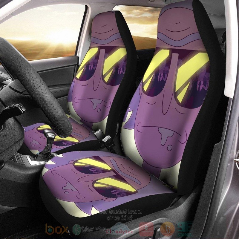 Rick and Morty Style Car Seat Cover