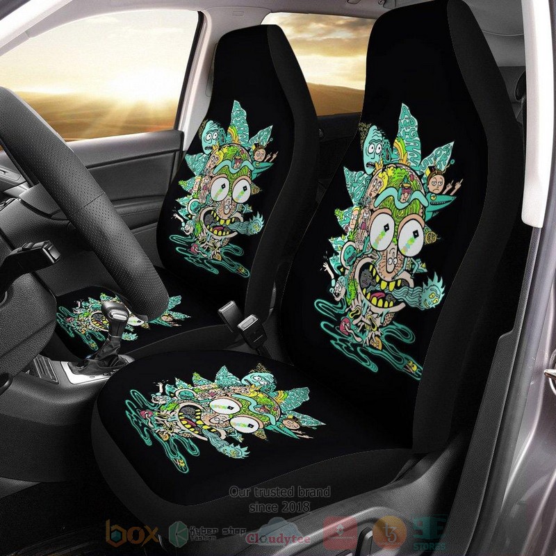 Rick and Morty Zombie Car Seat Cover