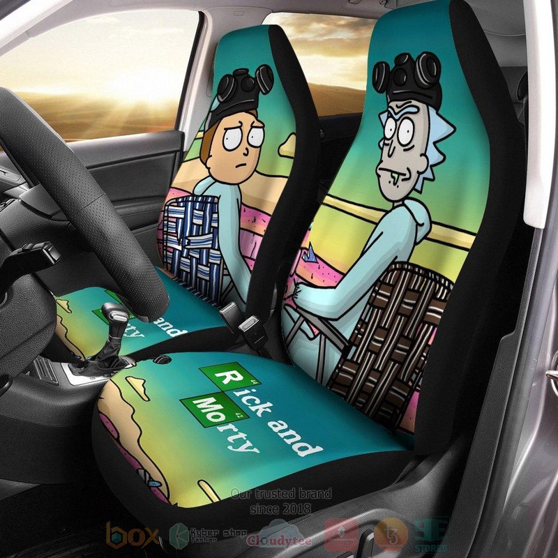 Rick and Morty x Breaking Bad Car Seat Cover