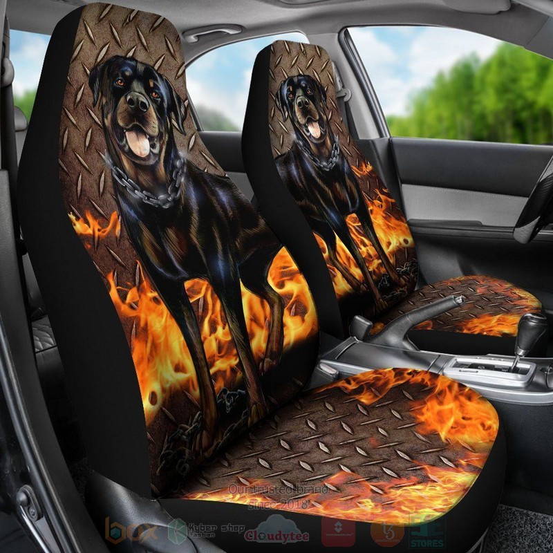 Rottweiler Cool Car Decoration For Dog Lovers Car Seat Cover