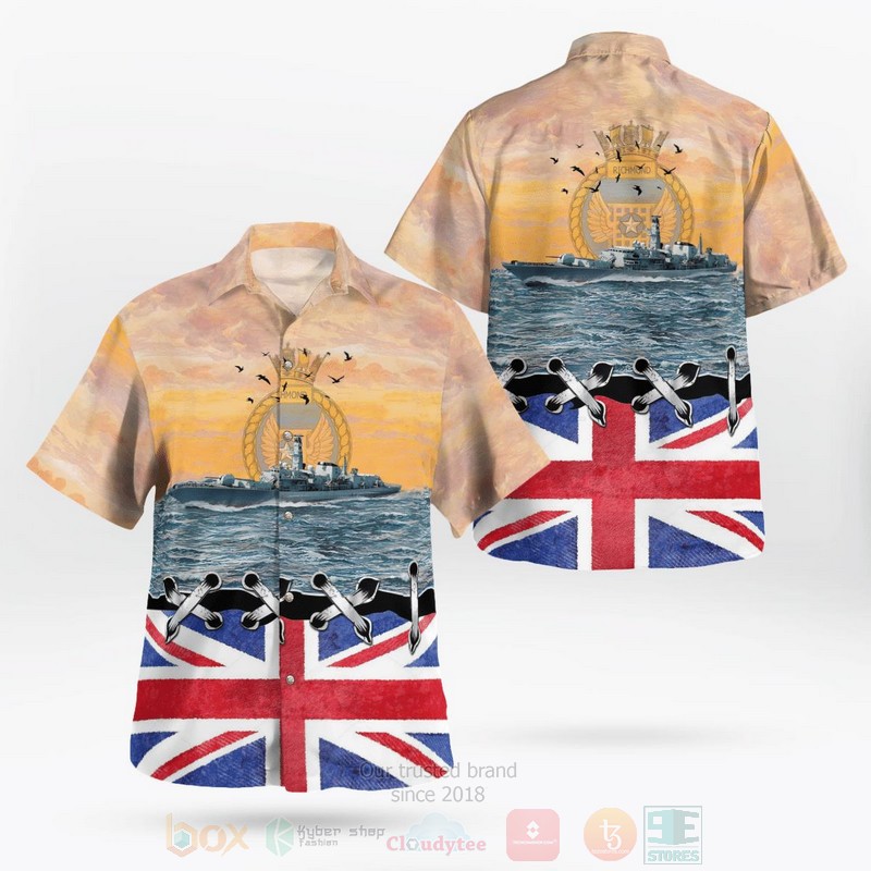 Royal Navy HMS Richmond F239 Hawaiian Shirt