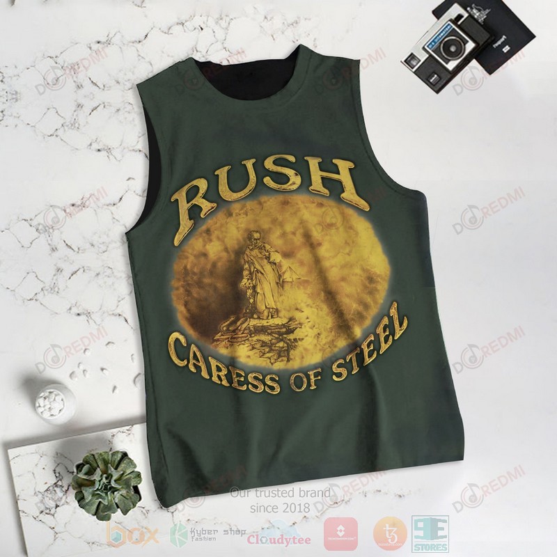 Rush band Caress of Steel Album Tank Top1