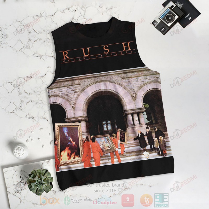Rush band Moving Pictures Album Tank Top2