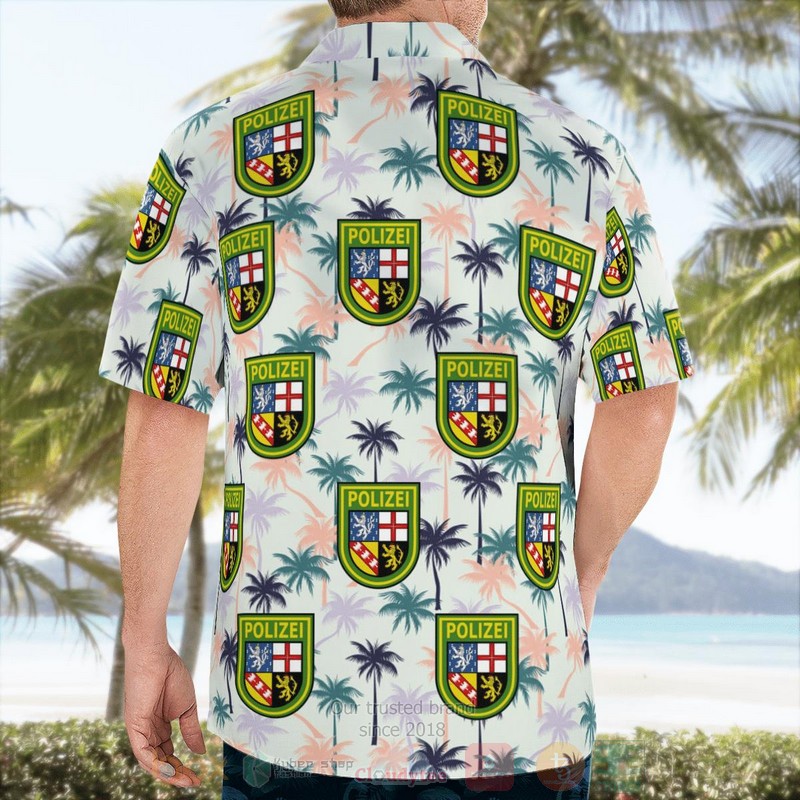 Saarland Police Patch Hawaiian Shirt 1 2 3