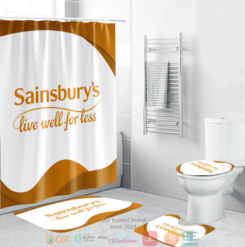 Sainsburys Live well for less Shower curtain sets