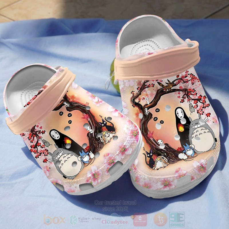 Sakura Floral Crocband Crocs Clog Shoes