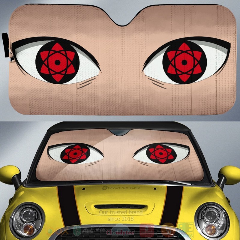 Sasuke Mangekyou Naruto Anime Car Sunshade