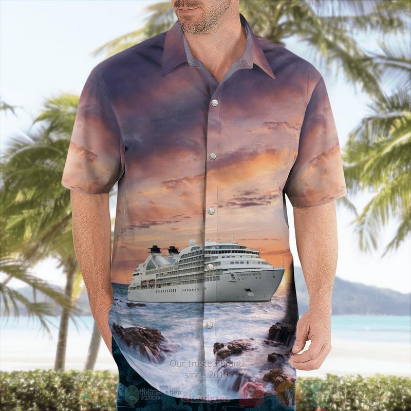 Seabourn Cruise Line Seabourn Quest Hawaiian Shirt 1 2