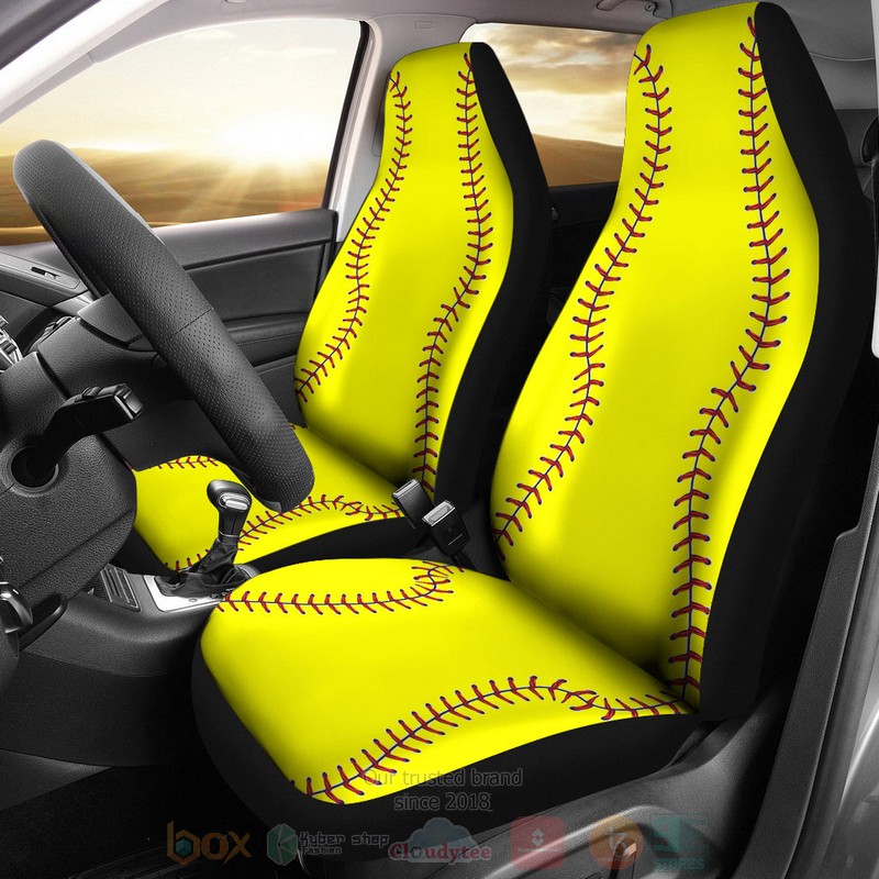 Softball Car Seat Cover