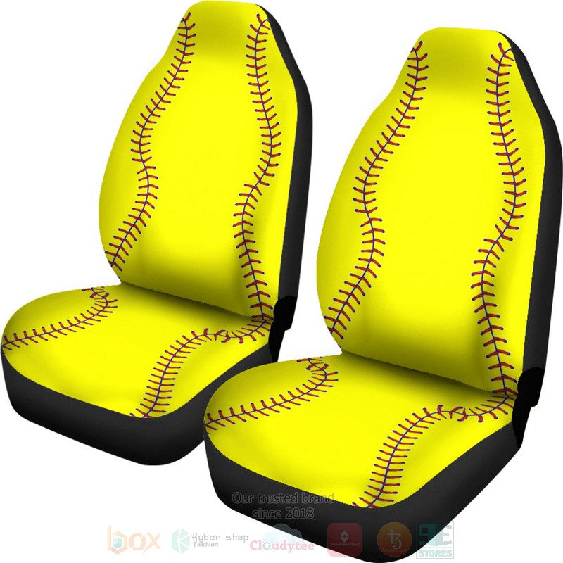 Softball Car Seat Cover 1