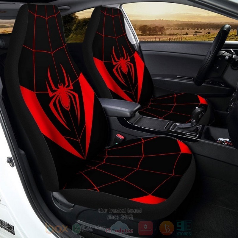 Spider Symbol Spider Car Seat Cover 1