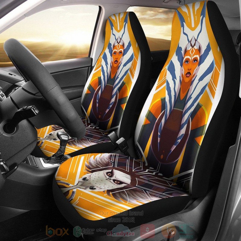 Star Wars Movie Ahsoka Tona Owl In Glass Car Seat Covers