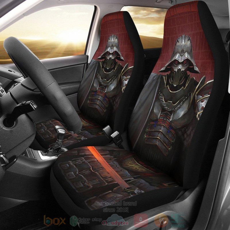 Star Wars Movie Samurai Darth Vader Red Text Car Seat Covers