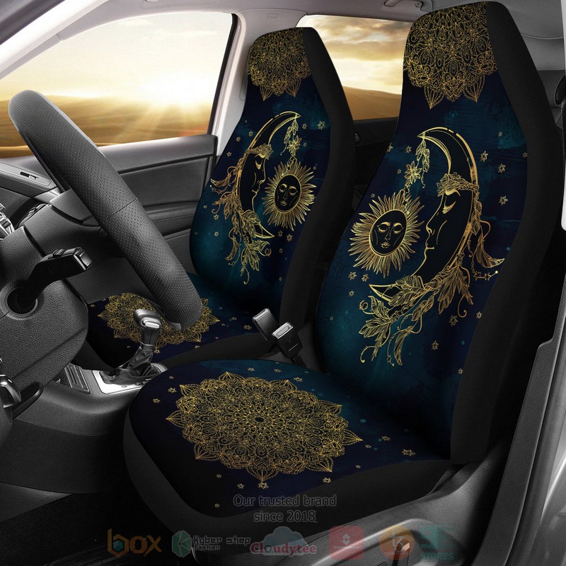Sun Moon Pattern Car Seat Cover