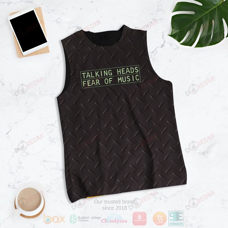 Talking Heads band Fear of Music Album Tank Top2