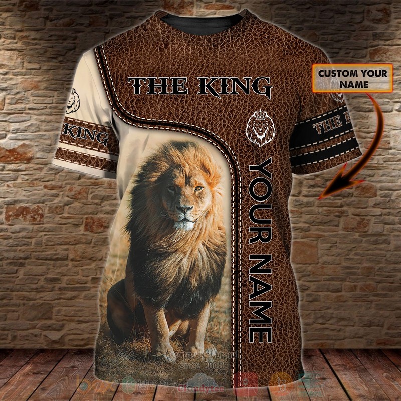 The King Lion Custom Name T Shirt