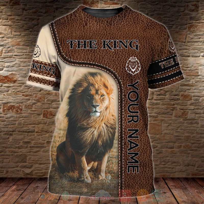 The King Lion Custom Name T Shirt 1
