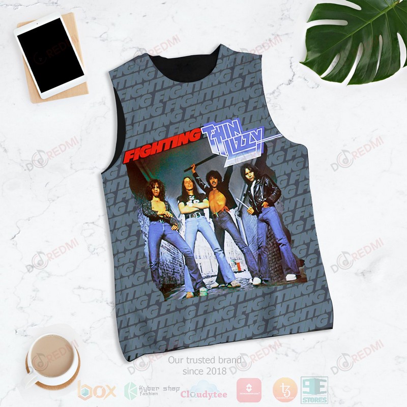 Thin Lizzy band Fighting Album Tank Top1