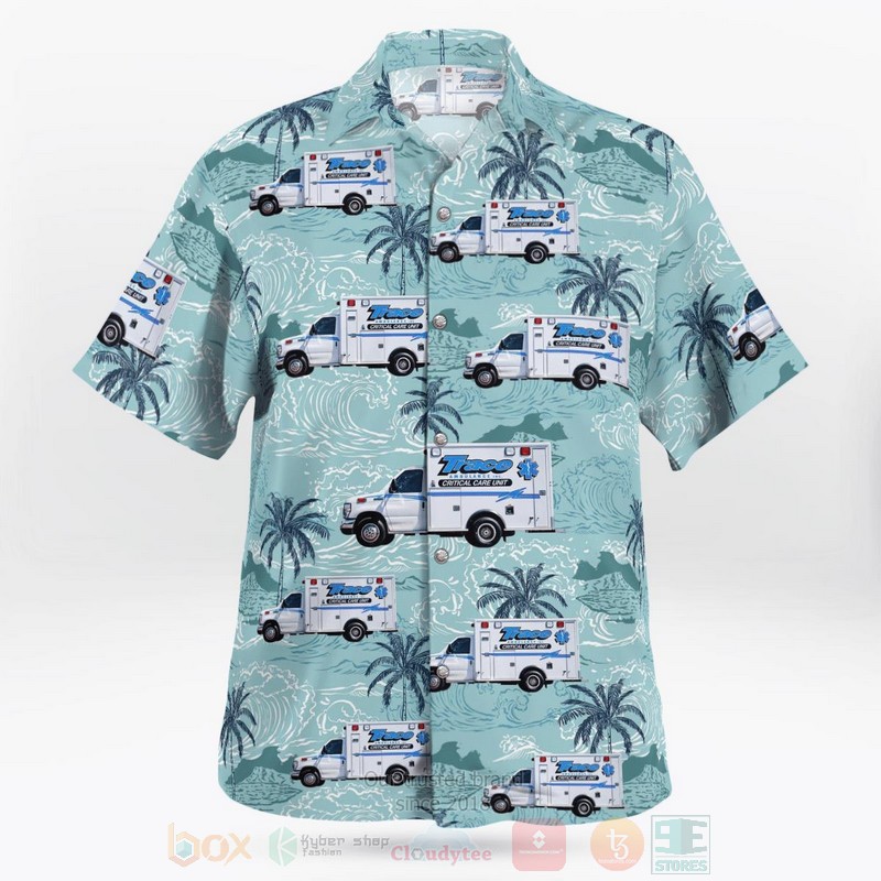 Tinley Park Illinois Trace Ambulance Hawaiian Shirt 1