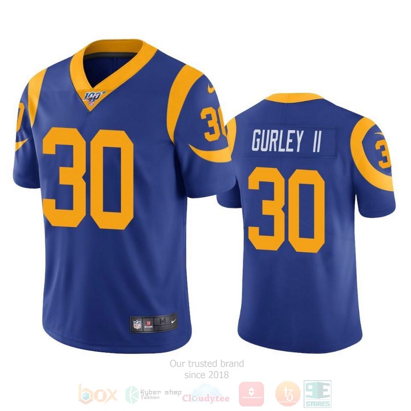 Todd Gurley II Los Angeles Rams Blue Football Jersey