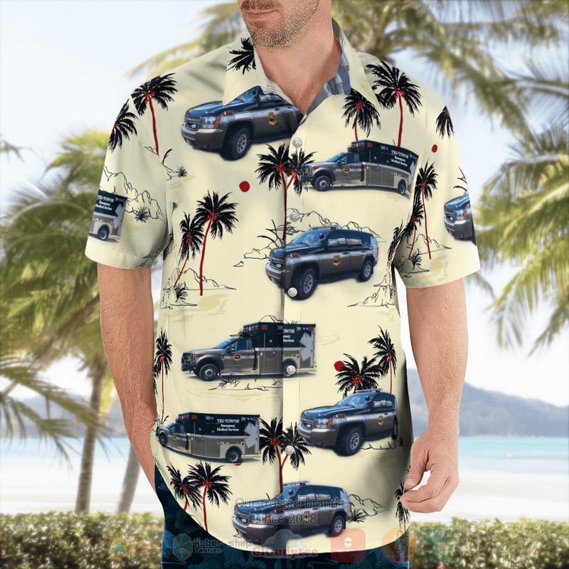Tri Towns Ems Hawaiian Shirt 1 2 3
