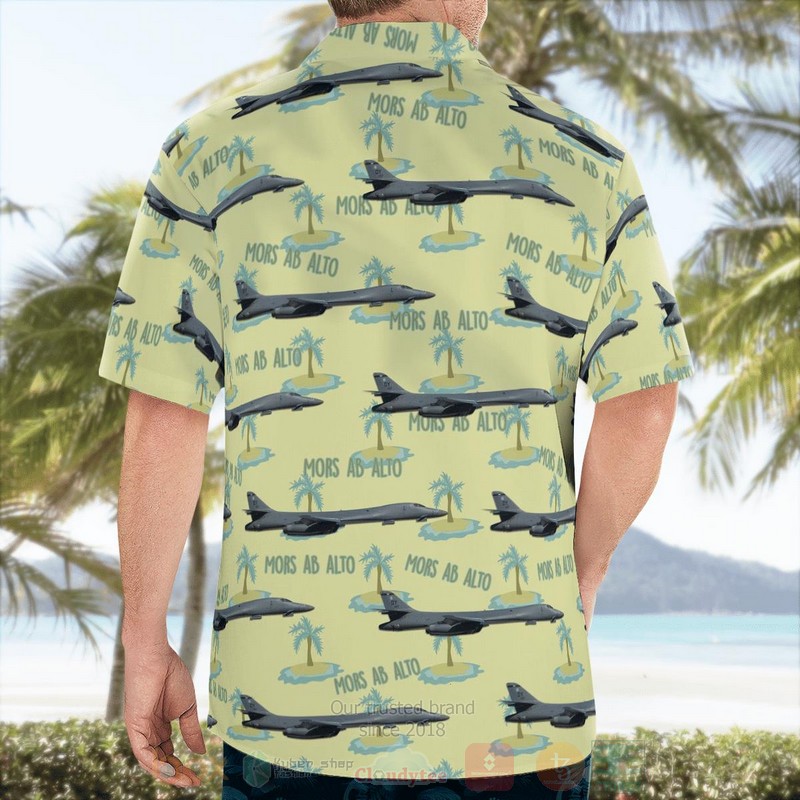 US Air Force 7th Bomb Wing 7 BW Rockwell B 1 Lancer Hawaiian Shirt 1