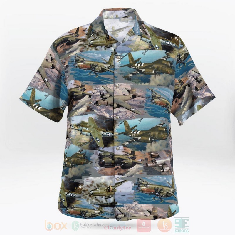 United States Army Air Forces Martin B 26 Marauder Hawaiian Shirt 1