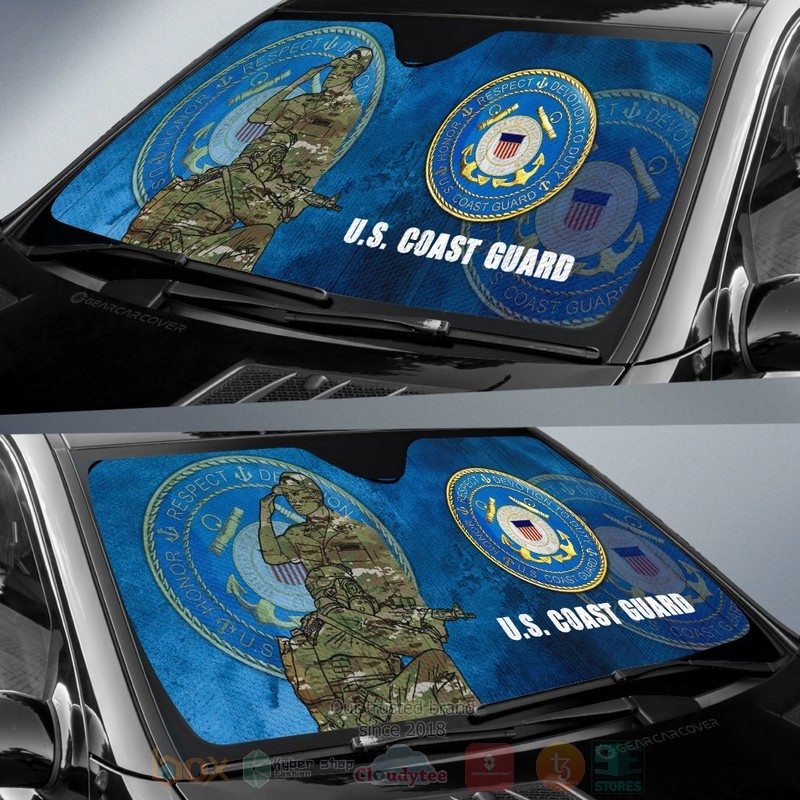 United States Coast Guard US Military Car Sunshade 1