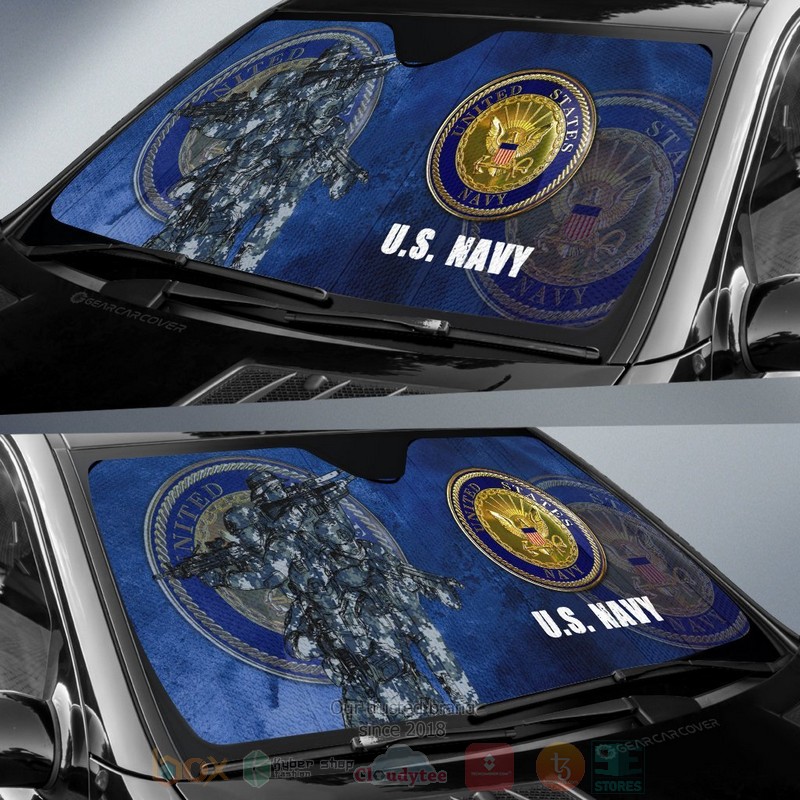 United States Navy US Military Car Sunshade 1