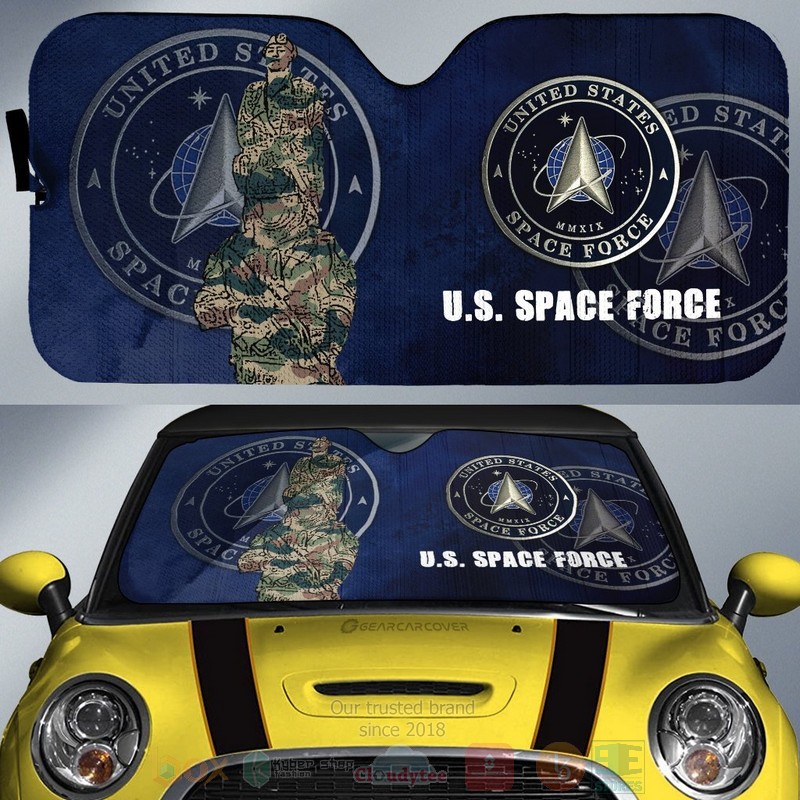 United States Space Force US Military Car Sunshade