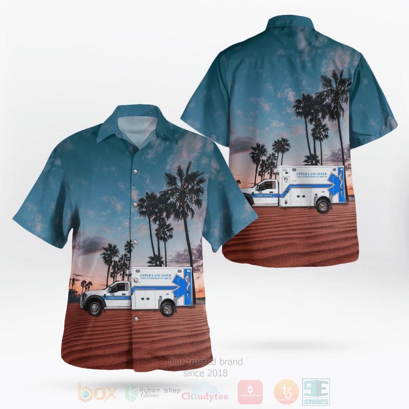Upper Lancaster Vol. Rescue Squad Hawaiian Shirt